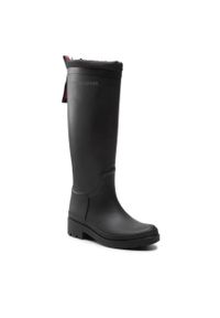 TOMMY HILFIGER - Kalosze Tommy Hilfiger Th Overknee Rainboot Monogram FW0FW06868 Black BDS. Kolor: czarny #1