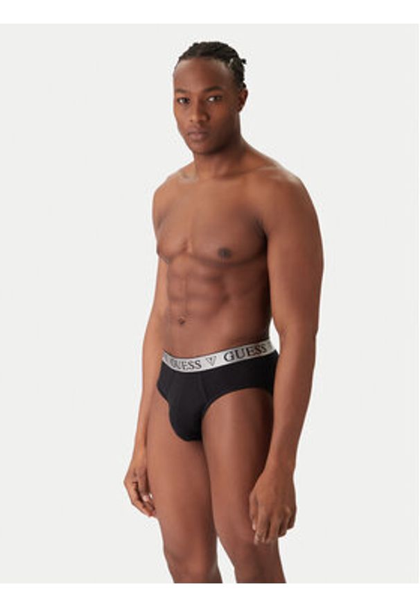 Guess Slipy U5BG66 KCD31 Czarny. Kolor: czarny. Materiał: bawełna