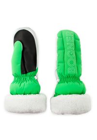 Rękawice narciarskie damskie Bogner Sabina. Kolor: zielony. Materiał: poliamid, skóra, elastan. Sezon: zima. Sport: narciarstwo #1