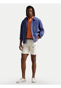 Polo Ralph Lauren Polo 710536856448 Pomarańczowy Slim Fit. Typ kołnierza: polo. Kolor: pomarańczowy. Materiał: bawełna #4