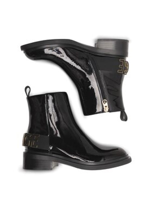 Eva Minge Botki ASTURIA-1620 Czarny. Kolor: czarny. Materiał: skóra