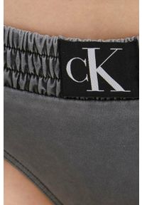 Calvin Klein figi kąpielowe kolor czarny. Kolor: szary. Materiał: materiał #2