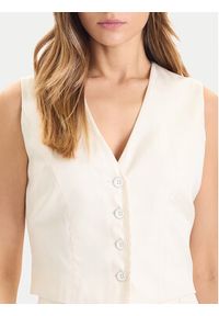 Guess Kamizelka W5YH51 WH5N2 Écru Regular Fit. Materiał: lyocell #3