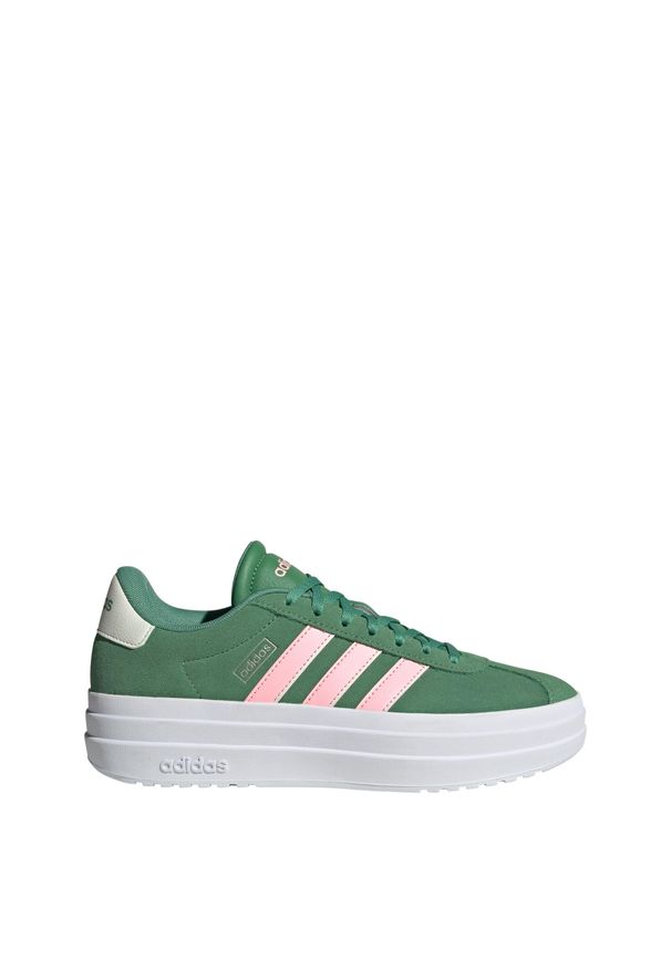 Adidas - Buty VL Court Bold. Kolor: zielony, biały, różowy, wielokolorowy. Obcas: na platformie