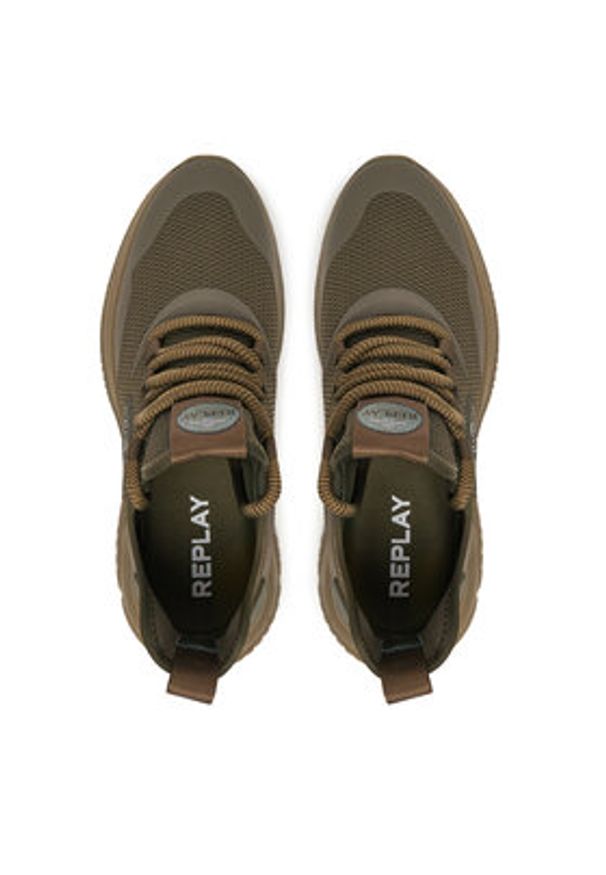 Replay - REPLAY Sneakersy GMSE8 .000.C0001T Khaki. Kolor: brązowy. Materiał: materiał