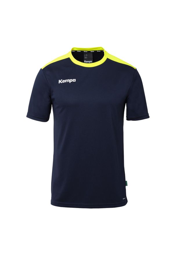 KEMPA - Koszulka Kempa Emotion 27. Kolor: niebieski, żółty, wielokolorowy. Wzór: kolorowy. Sport: piłka nożna