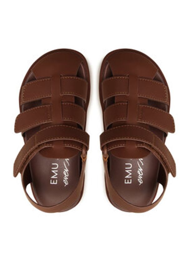 EMU Australia Sandały Cascade K12841 Brązowy. Kolor: brązowy. Materiał: skóra