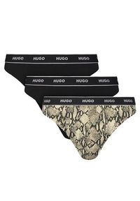 Hugo - HUGO Komplet 3 par stringów 50495870 Kolorowy. Materiał: bawełna. Wzór: kolorowy #8