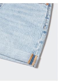 mango - Mango Szorty jeansowe Mom80 MANGO-57050157 Niebieski Regular Fit. Kolor: niebieski. Materiał: jeans, bawełna #7
