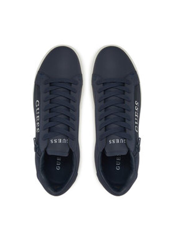 Guess Sneakersy FMJTIK ELE12 Granatowy. Kolor: niebieski. Materiał: skóra