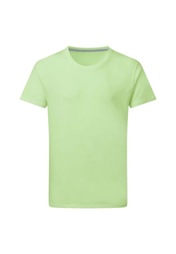 SG - Męska Koszulka Z Doskonałym Nadrukiem. Kolor: zielony. Wzór: nadruk. Sport: turystyka piesza