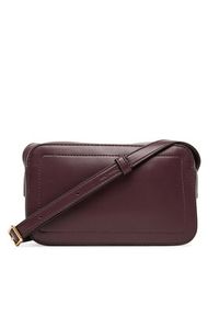 Calvin Klein Torebka Bold Ck Camera Bag LV04F3220G Bordowy. Kolor: czerwony. Materiał: skórzane #3