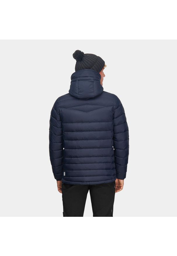 Kurtka męska puchowa Alpinus Monviso puch kaczy. Kolor: niebieski. Materiał: puch. Sport: turystyka piesza