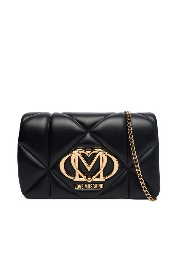 Love Moschino - LOVE MOSCHINO Torebka JC4043PP1OLC0000 Czarny. Kolor: czarny. Materiał: skórzane