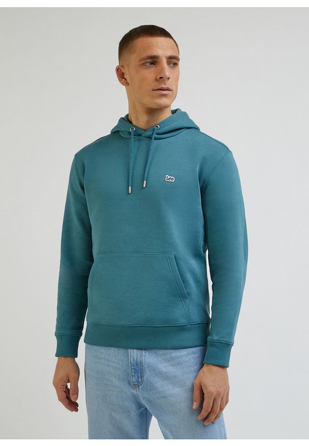 Lee - LEE PLAIN HOODIE MĘSKA BLUZA Z KAPTUREM EDEN L80YRFA64. Typ kołnierza: kaptur