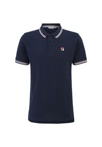 Koszulka męska polo Fila Lubbeek. Okazja: do pracy, na spacer. Typ kołnierza: polo. Kolor: czerwony, niebieski, wielokolorowy, biały. Materiał: włókno, bawełna