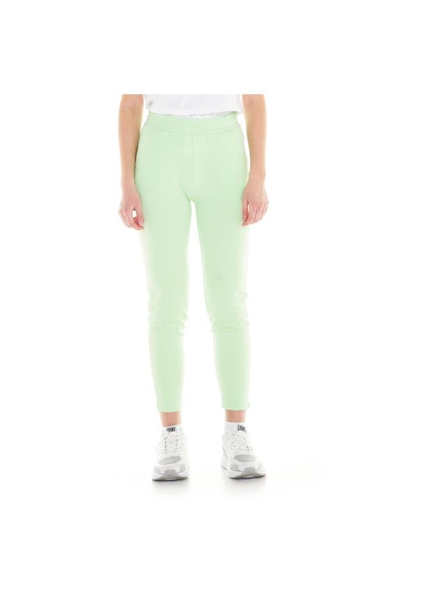 LEONE 1947 APPAREL - Podstawowe joggery damskie. Kolor: zielony. Materiał: tkanina. Sport: fitness