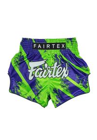 FAIRTEX - Spodenki Muay Thai Fairtex BS1928 Niebieskie/Zielone L. Kolor: zielony