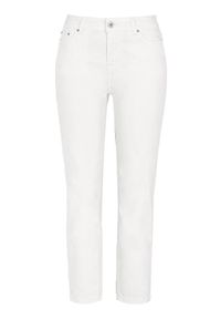 Cellbes Rozciągliwe spodnie z materiału twill biały female biały 60. Kolor: biały #1