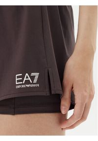 EA7 Emporio Armani Szorty sportowe 7W000240 AF13662 U6278 Brązowy Regular Fit. Kolor: brązowy. Materiał: syntetyk #3