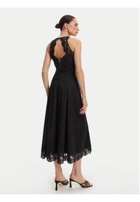 TwinSet - TWINSET Sukienka koktajlowa 251TT2090 Czarny Regular Fit. Kolor: czarny. Materiał: bawełna. Styl: wizytowy #6