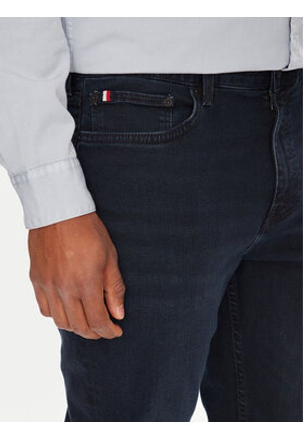 TOMMY HILFIGER - Tommy Hilfiger Jeansy Bleecker MW0MW40676 Granatowy Slim Fit. Kolor: niebieski