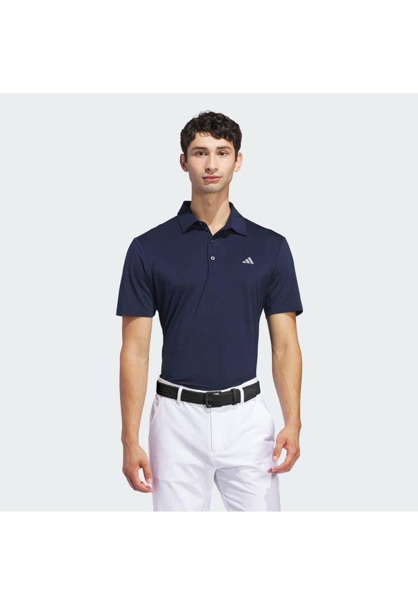 Adidas - Koszulka polo Ultimate365 Solid. Typ kołnierza: polo. Kolor: niebieski. Materiał: materiał. Styl: sportowy