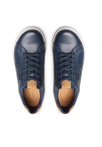 Clarks Sneakersy Mapstone Lace 26176887 Granatowy. Kolor: niebieski. Materiał: skóra #3
