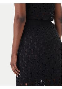 Fracomina Spódnica midi FR26SG4008K488R6 Czarny Slim Fit. Kolor: czarny. Materiał: bawełna #4