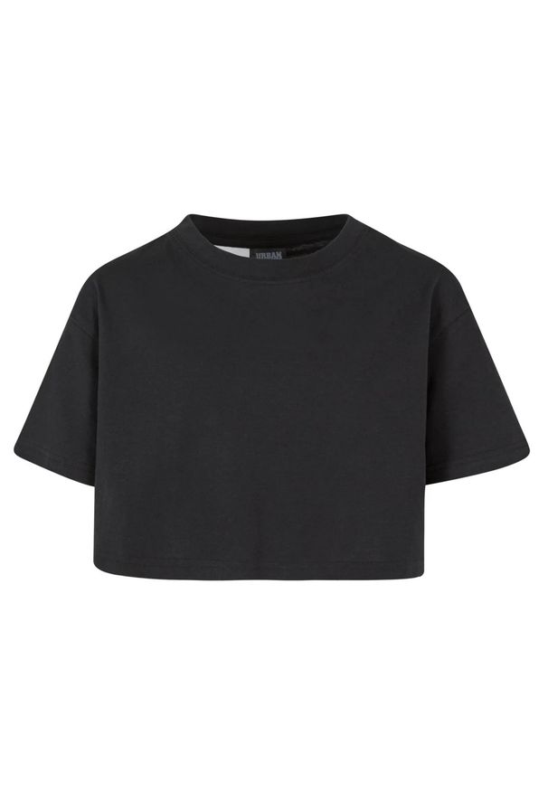 Urban Classics - Krótka Koszulka Dziewczęca Kimono (zestaw 2 Sztuk). Kolor: czarny. Długość: krótkie. Sport: turystyka piesza