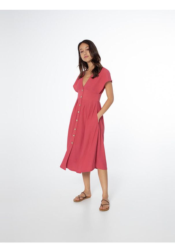 Sukienka damska Protest Prtsambu dress. Kolor: czerwony, różowy, wielokolorowy. Sport: turystyka piesza