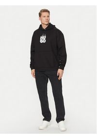 Hugo - HUGO Bluza Defnio 50530428 Czarny Relaxed Fit. Kolor: czarny. Materiał: bawełna #5