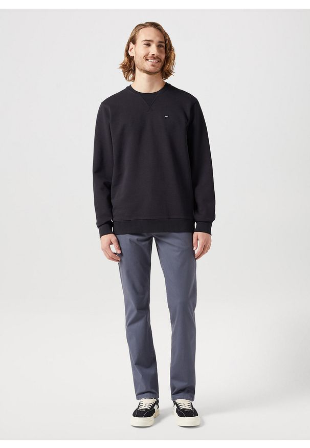 Wrangler - MESKA BLUZA WRANGLER SIGN OFF CREW BLACK 112350535