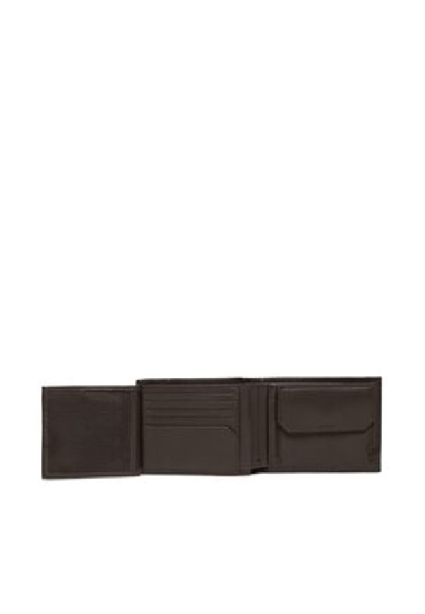 Calvin Klein Duży Portfel Męski Warmth Trifold 10Cc W/Coin L K50K507969 Brązowy. Kolor: brązowy. Materiał: skóra