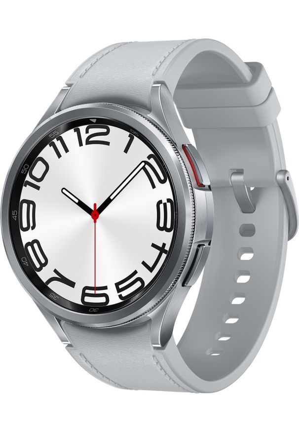 SAMSUNG - Smartwatch Samsung Galaxy Watch 6 Classic Stainless Steel 47mm LTE Szary (SM-R965FZSAEUA). Rodzaj zegarka: smartwatch. Kolor: szary