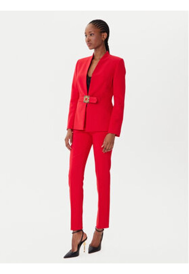 Rinascimento Chinosy CFC0126225003 Czerwony Slim Fit. Kolor: czerwony. Materiał: syntetyk