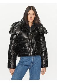 Calvin Klein Jeans Kurtka zimowa High Shine J20J221884 Czarny Oversize. Kolor: czarny. Materiał: syntetyk. Sezon: zima