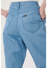 Lee - LEE PLEATED STELLA TAPER DAMSKIE SPODNIE JEANSOWE JEANSY LIGHT LINNEN L30VNBYK #4