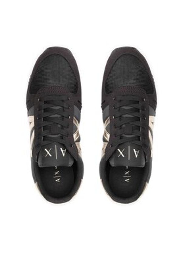Armani Exchange Sneakersy XDX031 XV137 N692 Czarny. Kolor: czarny. Materiał: materiał