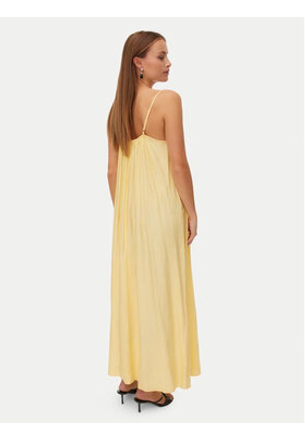 Vero Moda Sukienka letnia Vira 10340738 Żółty Relaxed Fit. Kolor: żółty. Materiał: wiskoza. Sezon: lato