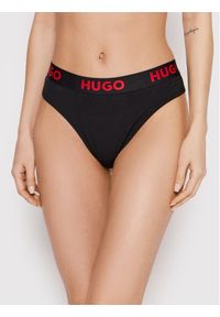 Hugo Stringi Thong Sporty Logo 50469651 Czarny. Kolor: czarny. Materiał: bawełna #1