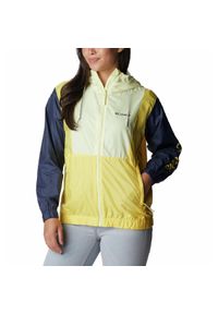 columbia - Kurtka wiatrówka damska Columbia Lily Basin Jacket. Kolor: żółty