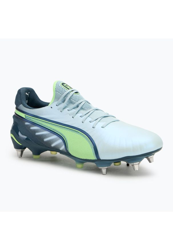 Puma - Buty piłkarskie męskie PUMA King Ultimate MxSG ed dew/fizzy apple. Kolor: niebieski. Sport: piłka nożna