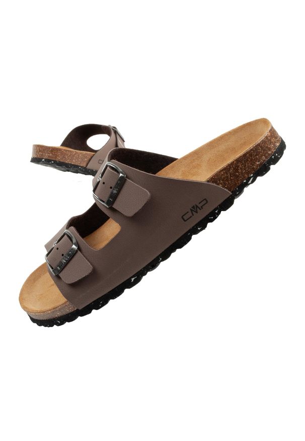 Buty klapki męskie CMP Eco Thalitha lekkie wygodne. Kolor: czarny, brązowy, wielokolorowy. Sport: pływanie, fitness