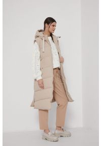 medicine - Medicine - Sweter Essential. Kolor: beżowy. Długość rękawa: długi rękaw. Długość: długie. Wzór: ze splotem #5