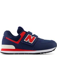 Buty dziecięce New Balance PV574KIK – granatowe. Okazja: na uczelnię, na co dzień. Zapięcie: rzepy. Kolor: niebieski. Materiał: guma, materiał, syntetyk. Szerokość cholewki: normalna. Model: New Balance 574. Sport: turystyka piesza