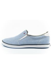 ANATOMISCH INSOLES - Buty sportowe trampki do chodzenia wsuwane męskie Tommy Hilfiger. Zapięcie: bez zapięcia. Kolor: niebieski. Materiał: materiał. Szerokość cholewki: normalna. Sport: turystyka piesza #2