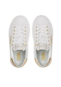 Karl Lagerfeld - KARL LAGERFELD Sneakersy KL62510A Biały. Kolor: biały. Materiał: skóra