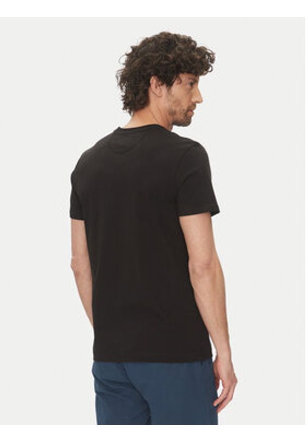 La Martina T-Shirt Aguer MAR304 JS206 Czarny Regular Fit. Kolor: czarny. Materiał: bawełna