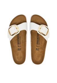Birkenstock Klapki Madrid Big Buckle 1019814 Biały. Kolor: biały. Materiał: skóra #2